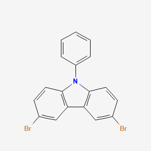 molecular formula C18H11Br2N B1311984 3,6-Dibromo-9-phenylcarbazole CAS No. 57103-20-5