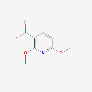 molecular formula C8H9F2NO2 B13119864 3-(Difluoromethyl)-2,6-dimethoxypyridine 