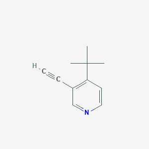 molecular formula C11H13N B13119916 4-(tert-Butyl)-3-ethynylpyridine 