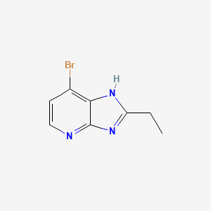 molecular formula C8H8BrN3 B13119917 7-Bromo-2-ethyl-3H-imidazo[4,5-b]pyridine 