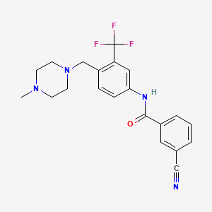 3-Cyano-N-(4-((4-methylpiperazin-1-yl)methyl)-3-(trifluoromethyl)phenyl)benzamide