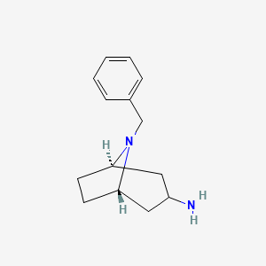molecular formula C14H20N2 B1311996 8-Benzyl-3a-amino-1aH,5aH-nortropane CAS No. 76272-35-0
