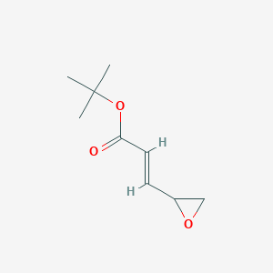 molecular formula C9H14O3 B13119963 tert-Butyl(E)-3-(oxiran-2-yl)acrylate 