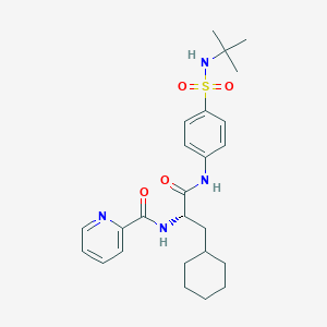 (S)-N-(1-((4-(N-(tert-Butyl)sulfamoyl)phenyl)amino)-3-cyclohexyl-1-oxopropan-2-yl)picolinamide