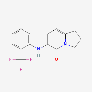 6-(2-Trifluoromethylphenylamino)-2,3-dihydro-1H-indolizin-5-one