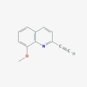 molecular formula C12H9NO B13120044 2-Ethynyl-8-methoxyquinoline 