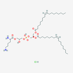 [(2R)-3-[[3-[(2S)-2,6-diaminohexanoyl]oxy-2-hydroxypropoxy]-hydroxyphosphoryl]oxy-2-[(Z)-octadec-9-enoyl]oxypropyl] (Z)-octadec-9-enoate;hydrochloride