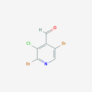 molecular formula C6H2Br2ClNO B13120067 2,5-Dibromo-3-chloroisonicotinaldehyde CAS No. 1335051-53-0