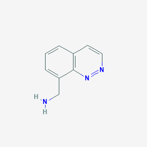 molecular formula C9H9N3 B13120123 Cinnolin-8-ylmethanamine 