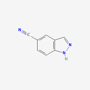 molecular formula C8H5N3 B1312013 1H-indazole-5-carbonitrile CAS No. 74626-47-4