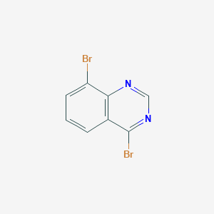 molecular formula C8H4Br2N2 B13120131 4,8-Dibromoquinazoline 