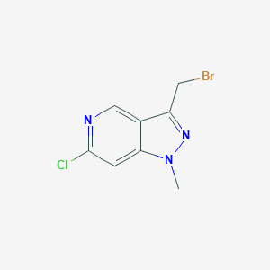 3-(Bromomethyl)-6-chloro-1-methyl-1H-pyrazolo[4,3-c]pyridine