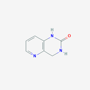 molecular formula C7H7N3O B13120159 3,4-Dihydropyrido[3,2-d]pyrimidin-2(1H)-one 