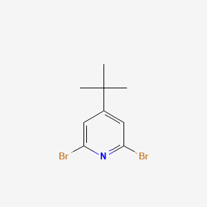 molecular formula C9H11Br2N B13120182 2,6-Dibromo-4-(tert-butyl)pyridine 