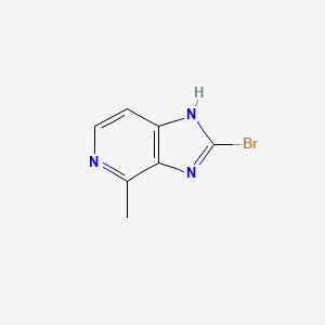 molecular formula C7H6BrN3 B13120250 2-Bromo-4-methyl-3H-imidazo[4,5-c]pyridine 