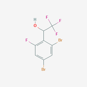 1-(2,4-Dibromo-6-fluorophenyl)-2,2,2-trifluoroethan-1-ol