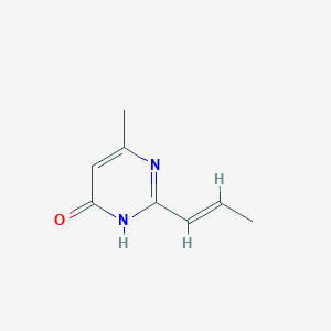 6-Methyl-2-(prop-1-en-1-yl)pyrimidin-4(1H)-one