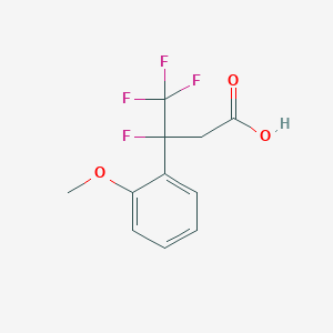 3,4,4,4-Tetrafluoro-3-(2-methoxyphenyl)butanoicacid