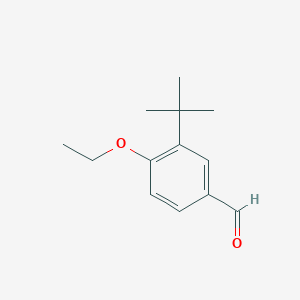 molecular formula C13H18O2 B1312032 3-(叔丁基)-4-乙氧基苯甲醛 CAS No. 681443-02-7