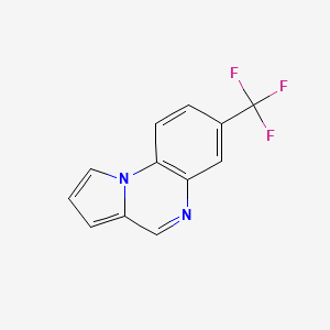 molecular formula C12H7F3N2 B13120326 7-(Trifluoromethyl)pyrrolo[1,2-a]quinoxaline 