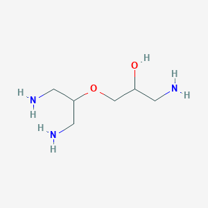 molecular formula C6H17N3O2 B13120330 1-Amino-3-((1,3-diaminopropan-2-yl)oxy)propan-2-ol 