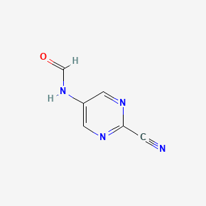 N-(2-Cyanopyrimidin-5-yl)formamide