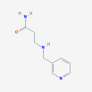 molecular formula C9H13N3O B1312035 3-[(3-Pyridinylmethyl)amino]propanamide CAS No. 957297-05-1
