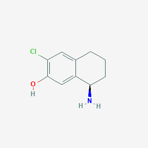 (R)-8-amino-3-chloro-5,6,7,8-tetrahydronaphthalen-2-ol hydrochloride