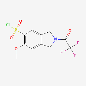 6-Methoxy-2-(2,2,2-trifluoroacetyl)isoindoline-5-sulfonyl chloride