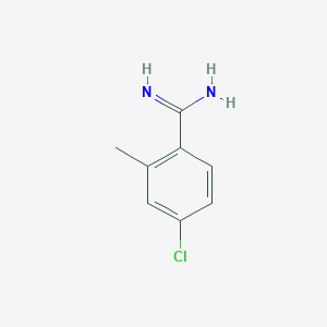 B1312045 4-Chloro-2-methylbenzenecarboximidamide CAS No. 885964-13-6