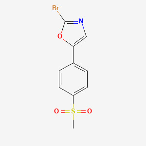 2-Bromo-5-(4-(methylsulfonyl)phenyl)oxazole