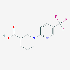 molecular formula C12H13F3N2O2 B1312054 1-[5-(三氟甲基)吡啶-2-基]哌啶-3-羧酸 CAS No. 327971-41-5