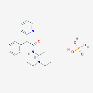 alpha-Diisopropylaminoethyl-alpha-phenylpyridine-2-acet-amidephosphatesalt