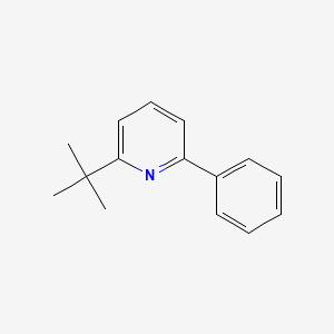 molecular formula C15H17N B13120602 Pyridine, 2-(1,1-dimethylethyl)-6-phenyl- CAS No. 59321-55-0