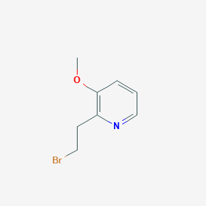 molecular formula C8H10BrNO B13120618 2-(2-Bromoethyl)-3-methoxypyridine 