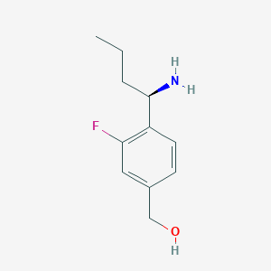 (R)-(4-(1-Aminobutyl)-3-fluorophenyl)methanol