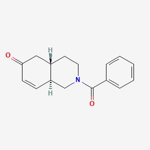 molecular formula C16H17NO2 B13120646 (4aS,8aR)-2-Benzoyl-1,3,4,4a,5,8a-hexahydroisoquinolin-6(2H)-one 