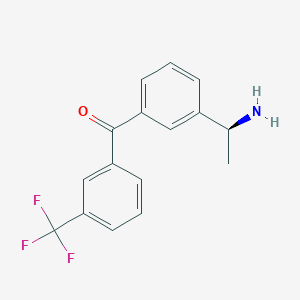 (S)-(3-(1-aminoethyl)phenyl)(3-(trifluoromethyl)phenyl)methanonehydrochloride