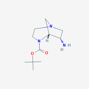 6-Amino-1,4-diaza-bicyclo[3.2.1]octane-4-carboxylicacidtert-butylester