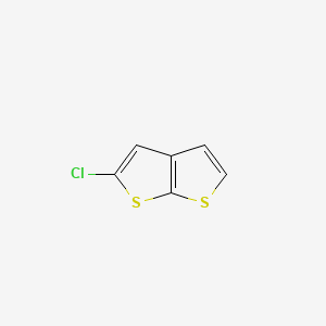 molecular formula C6H3ClS2 B13120737 2-Chlorothieno[2,3-b]thiophene 