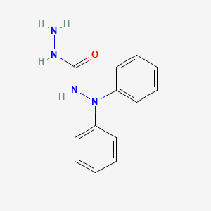 molecular formula C13H14N4O B13120768 N',N'-Diphenylhydrazinecarbohydrazide 