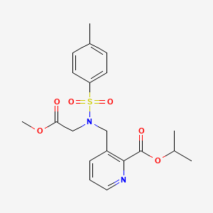 3-{[Methoxycarbonylmethyl-(toluene-4-sulfonyl)-amino]-methyl}-pyridine-2-carboxylic Acid Isopropyl Ester