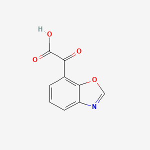 molecular formula C9H5NO4 B13120859 2-(Benzo[d]oxazol-7-yl)-2-oxoaceticacid 