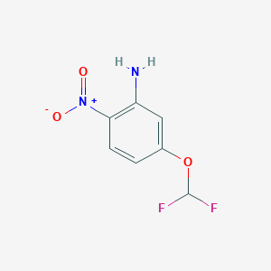 molecular formula C7H6F2N2O3 B13120889 5-(Difluoromethoxy)-2-nitroaniline 