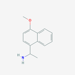 molecular formula C13H15NO B1312093 1-(4-Methoxy-naphthalen-1-yl)-ethylamine CAS No. 634150-95-1