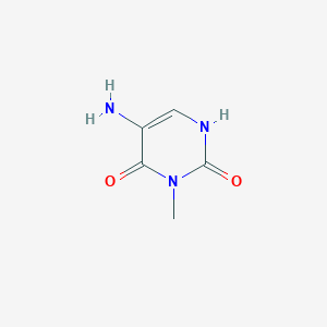 molecular formula C5H7N3O2 B13120931 5-Amino-3-methylpyrimidine-2,4(1H,3H)-dione 