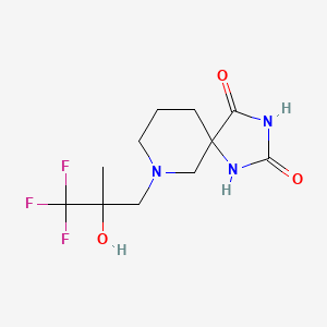 7-(3,3,3-Trifluoro-2-hydroxy-2-methylpropyl)-1,3,7-triazaspiro[4.5]decane-2,4-dione