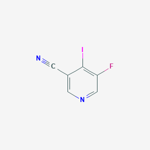 molecular formula C6H2FIN2 B13120956 5-Fluoro-4-iodonicotinonitrile 