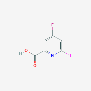 molecular formula C6H3FINO2 B13121003 4-Fluoro-6-iodopicolinic acid 