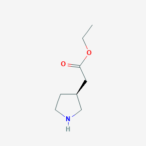 (S)-Ethyl 2-(pyrrolidin-3-YL)acetate